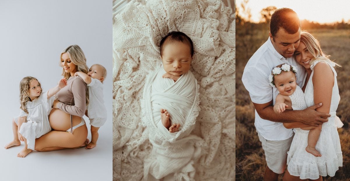 newborn baby maternity family photographer photography photos gold coast brisbane upper coomera tanha basile winni & mini pindara private hospital hypnobirth pregnancy babies portraits photoshoot