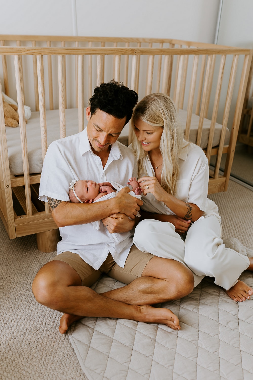 Newborn baby family pregnancy maternity photography photographer gold coast brisbane beach sunset photos Winni & Mini-3